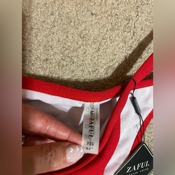 Zaful Red Bikini Swim Set size 6 NWT - Picture 2 of 11